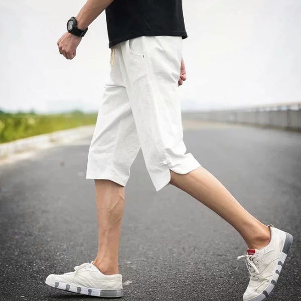 Shorts de lino para hombre