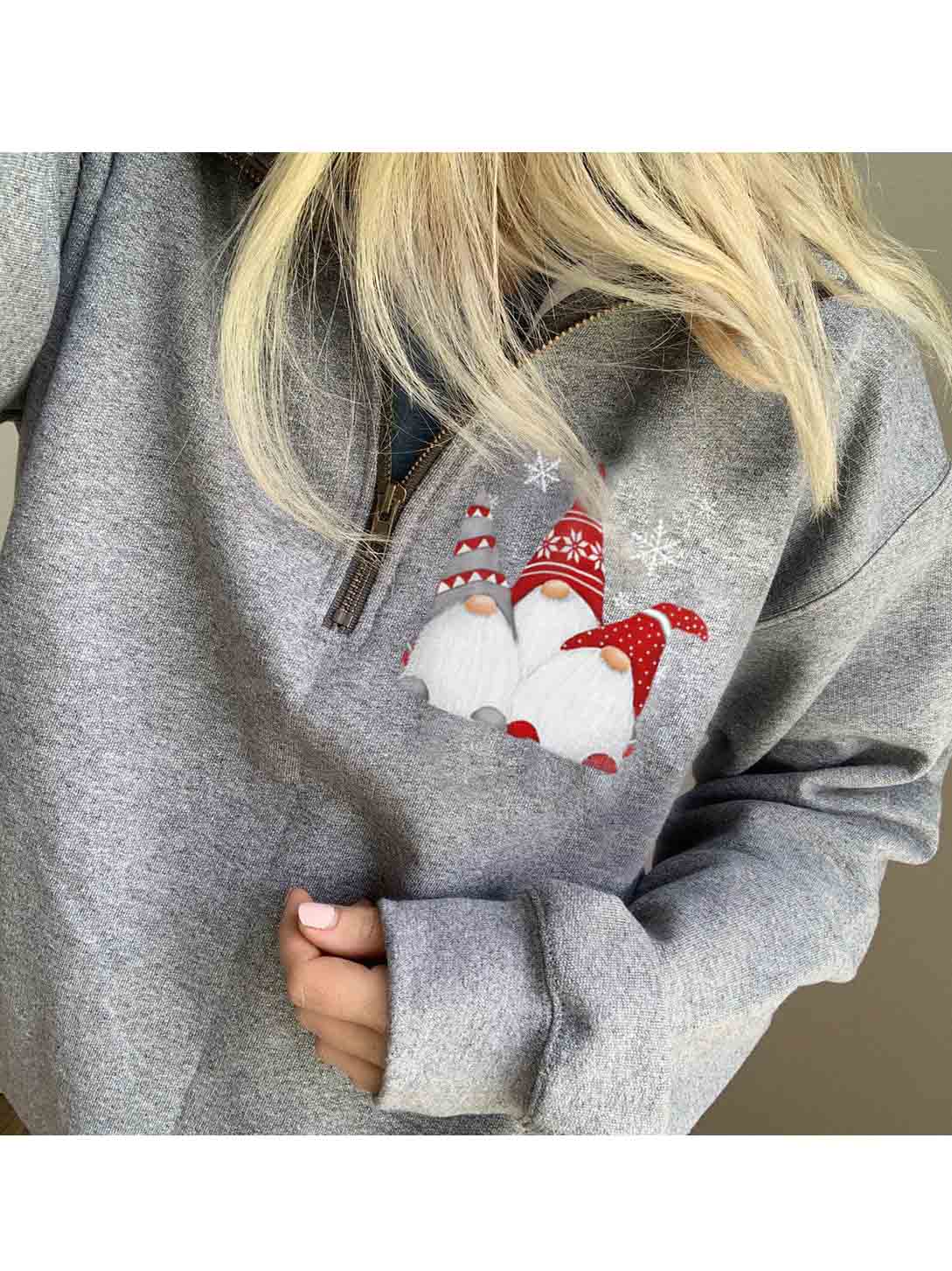 Enano navideño escandinavo para mujer con cremallera