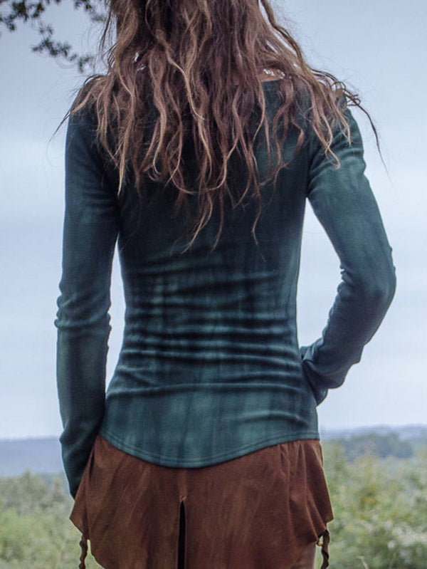 Suéteres de algodón orgánico teñidos vintage para mujer