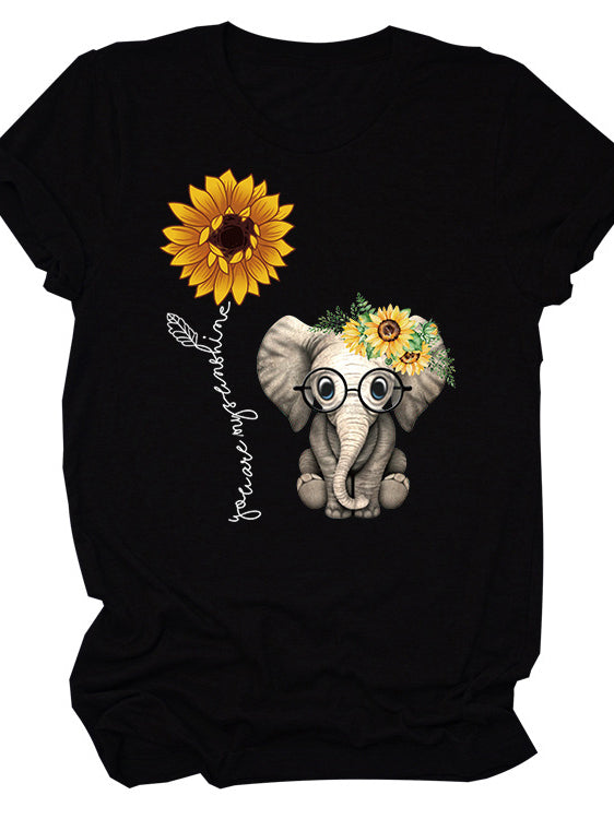 Eres mi carta solar solar con cuello redondo y manga corta