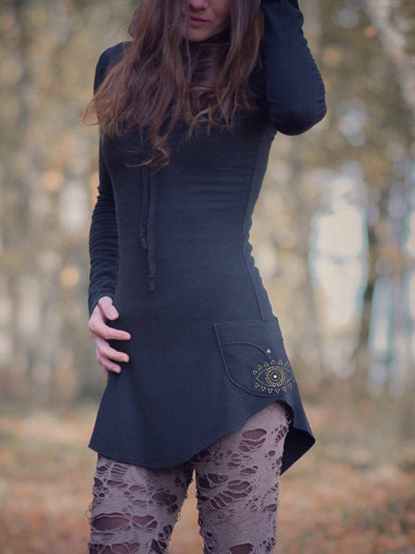 Estampados tribales antiguos de mujer con manga larga