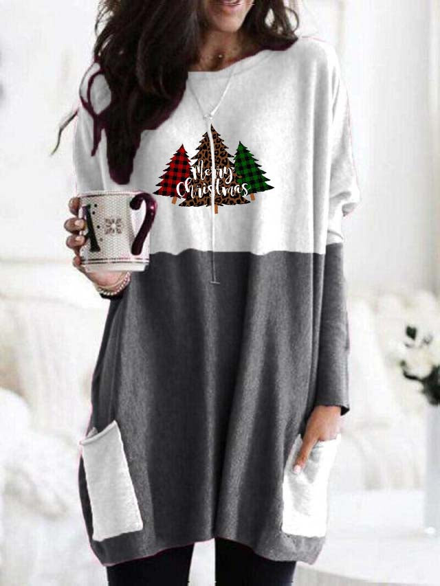 Merry Christmas trees - camiseta super acogedora