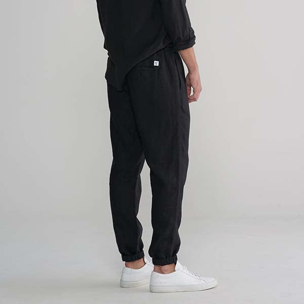 Pantalones de lino cónicos para hombres