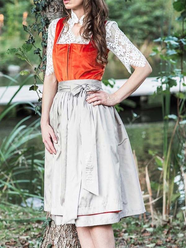 Dirndl midi with zip