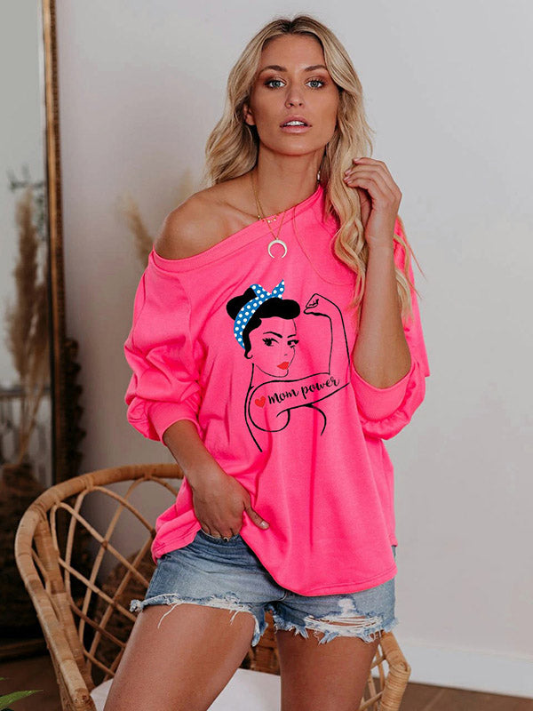 Mom Power Rosie der Riveter Sommerpullover