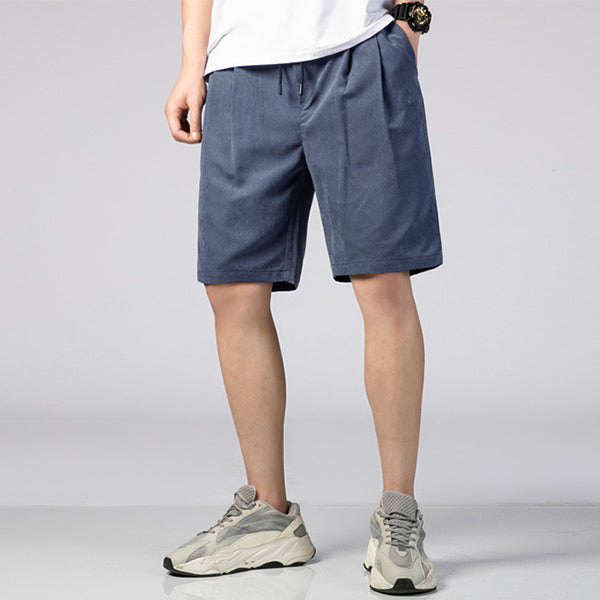 Pantalones cortos sueltos de color liso para hombres