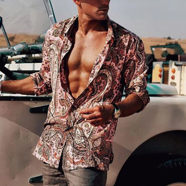 Camisas de fiesta estampadas para hombres