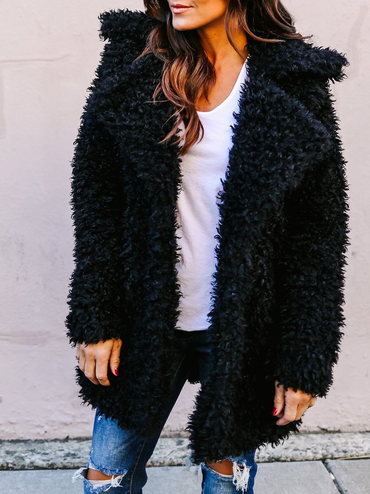 Elegant Paneled Solid Quilted Coat