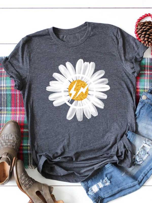 Daisy marškinėliai su marškinėliais