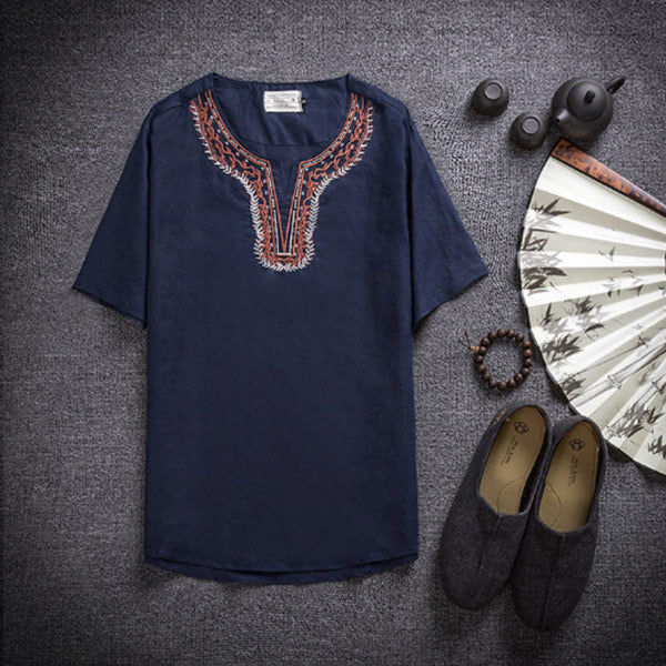 Camisas bordadas para hombres