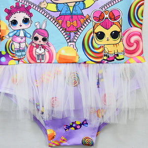LOL surprise! Girls Fancy Bow Decoration One-piece swimwear
