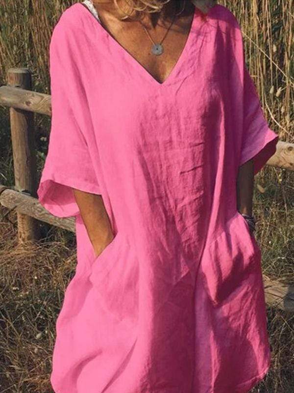 Bolsillo con cuello en V talla grande