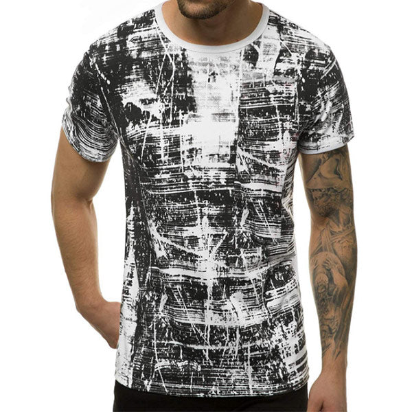 Camisa slim con estampado graffiti para hombre