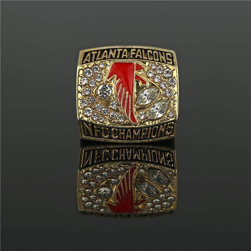 NFC 2016 Atlanta Falcons Championship Ring Holzkiste