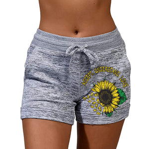 Verschiedene nicht weniger Sunflower Print Shorts