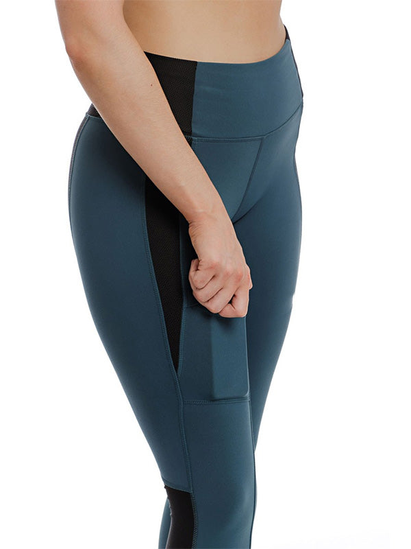 Women&#39;s solid color stretch breeches with pockets