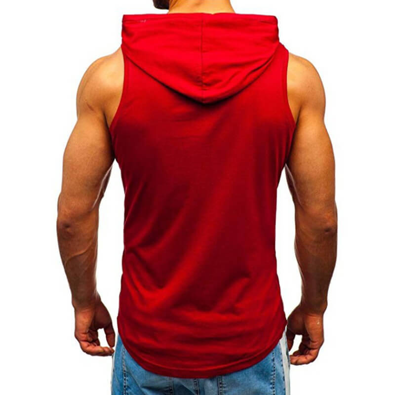 Sombreros de mezcla de algodón sin mangas, impresos, cómodos, finos, casuales, para hombres