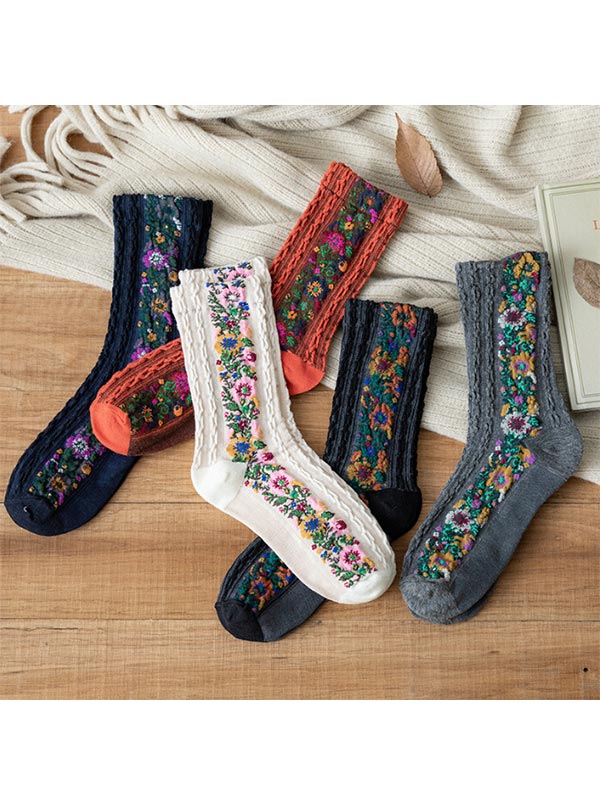 Calcetines Vintage Palace para mujer de estilo étnico