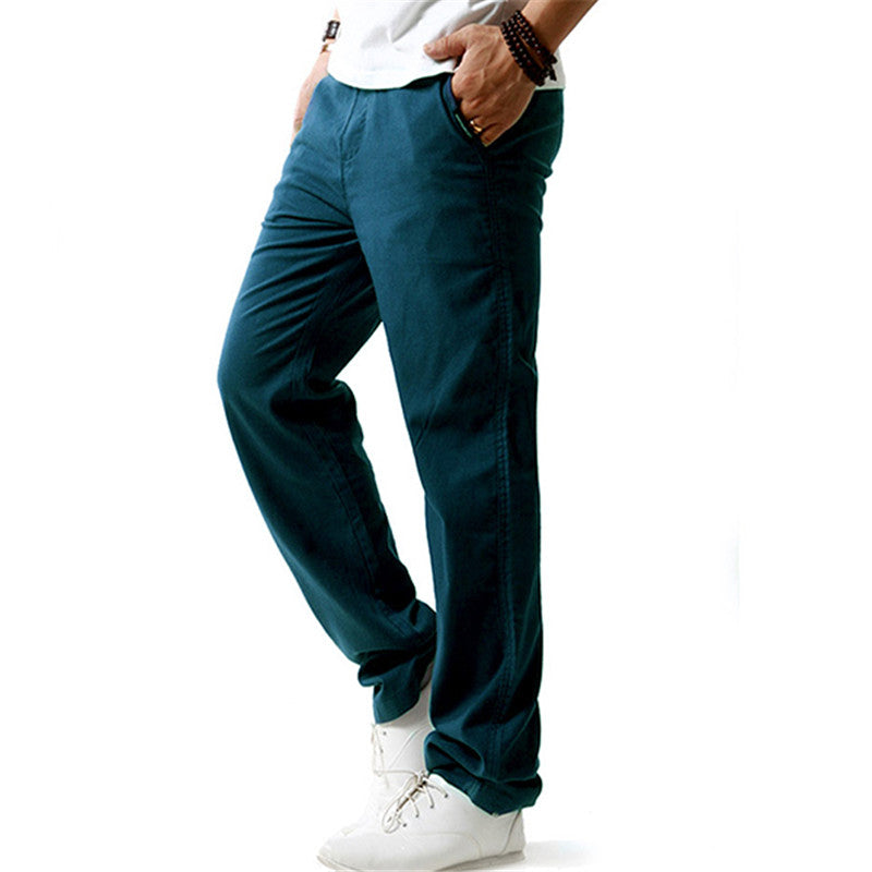Pantalones casuales con cintura elástica.