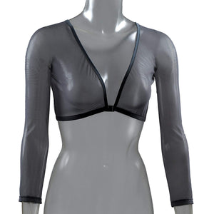 Half mesh gauze clothing set