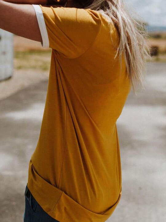 Sonnenschein Regenbogen O-Ausschnitt T-Shirt