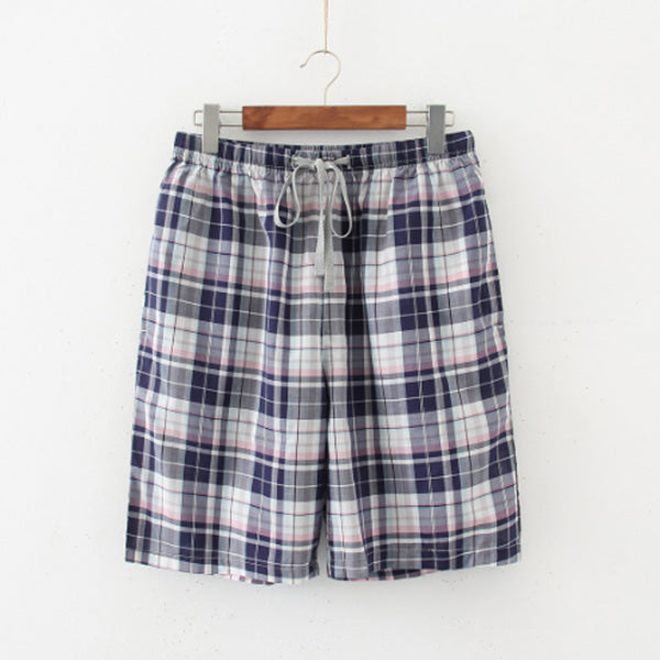 Pantalones cortos cómodos de algodón y lino para hombres