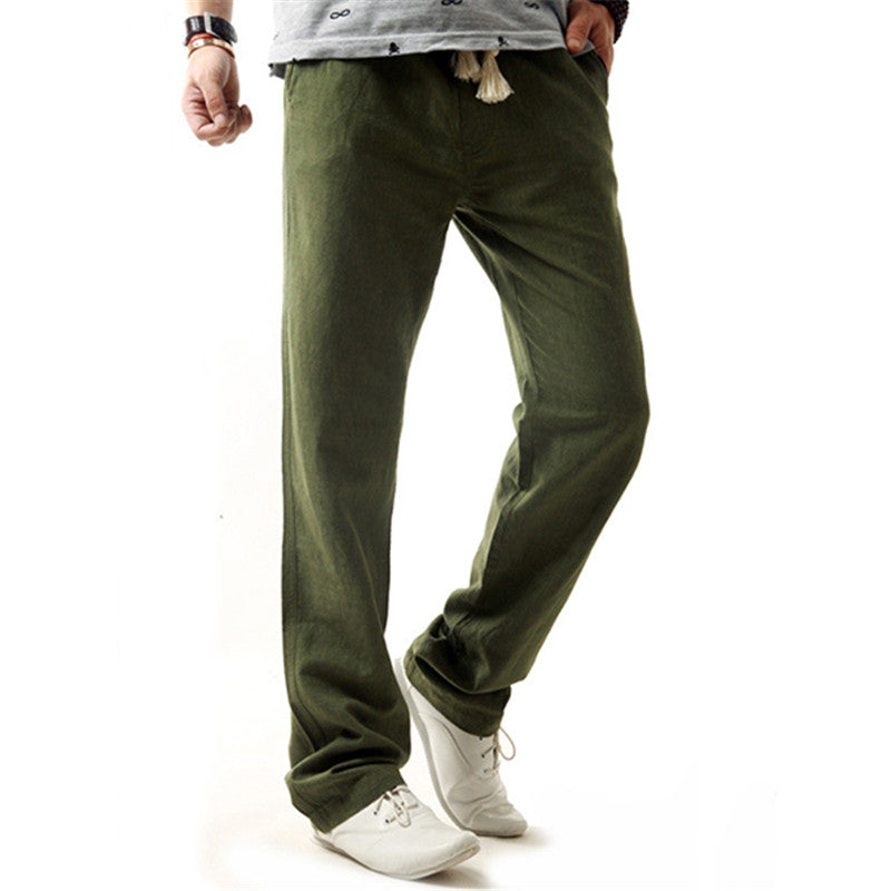 Pantalones casuales con cintura elástica.