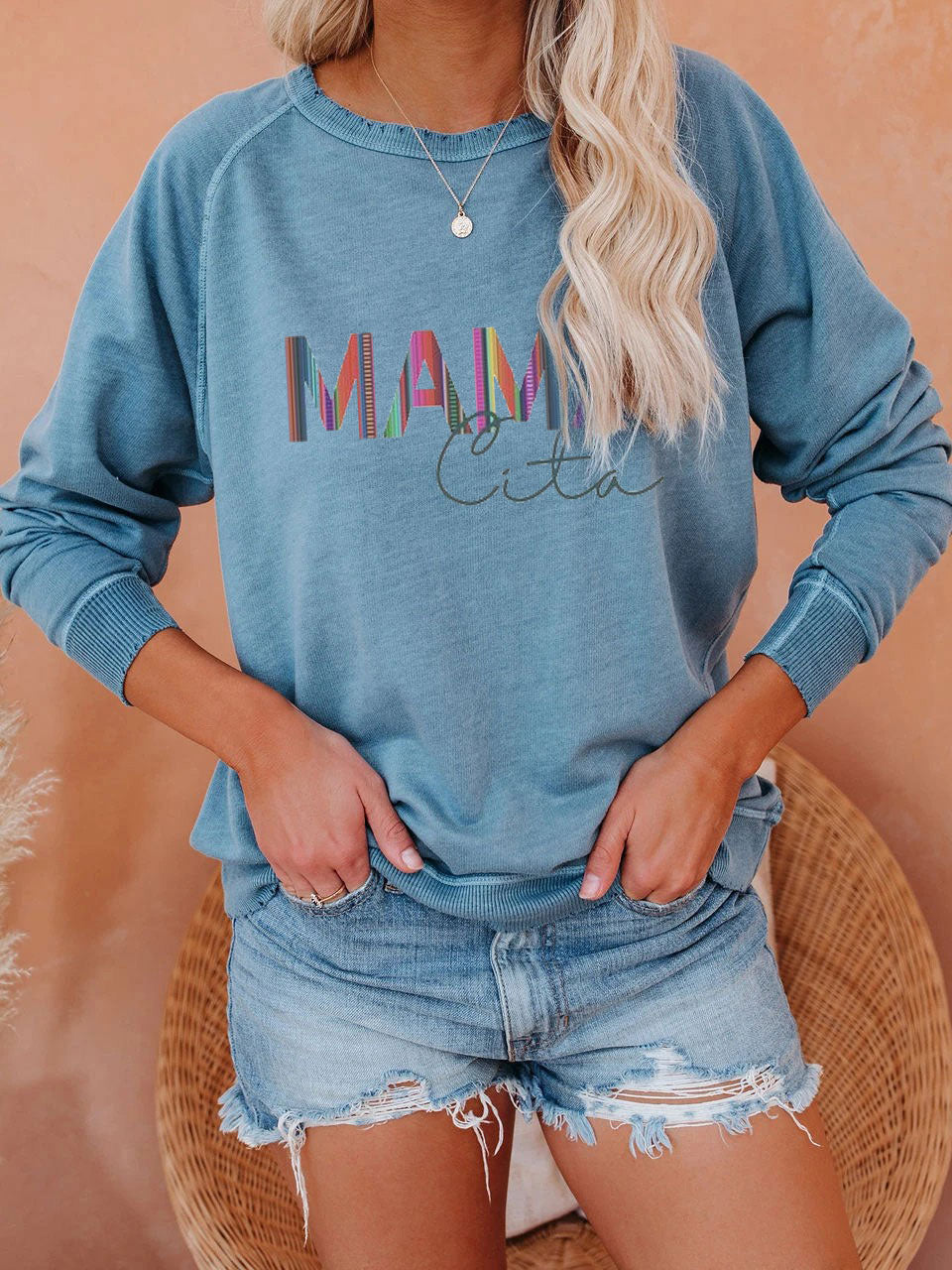 MamaCita Color Cinco De Mayo Damen Pullover Sweatshirt