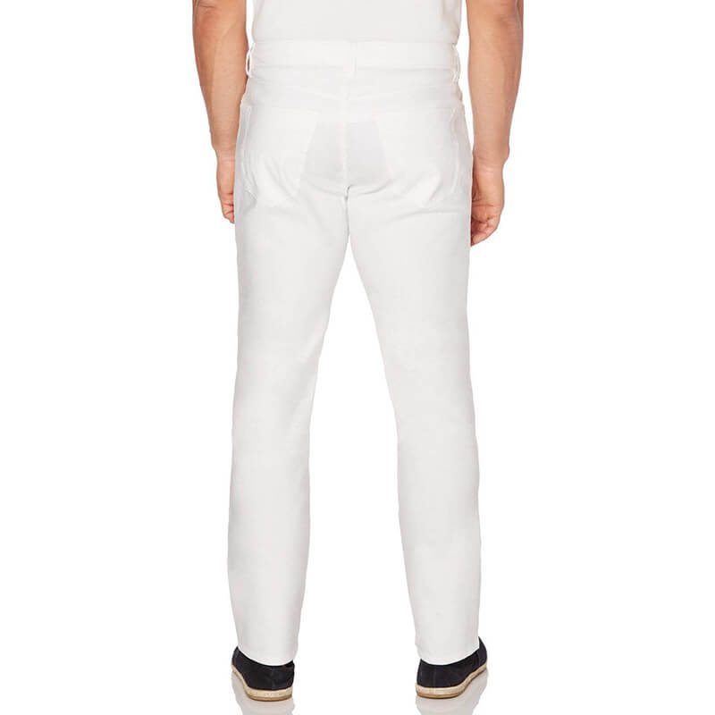 Herrenmode Superweiche schlanke atmungsaktive Reißverschluss-Baumwoll-Leinenhose