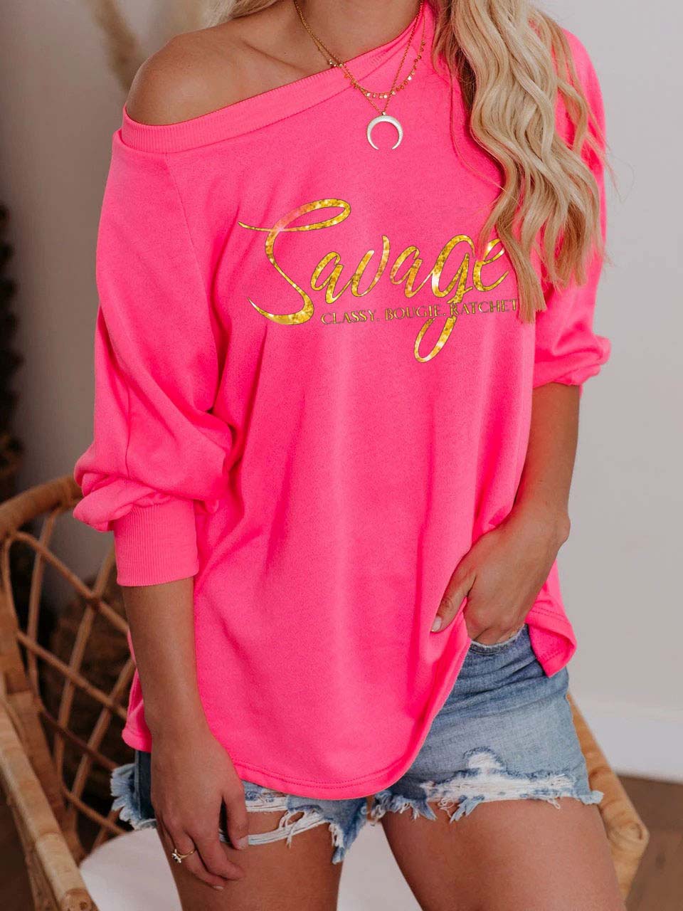 Savage Classy Bougie raqueta sin hombros