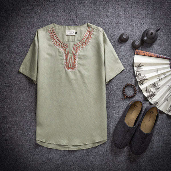 Camisas bordadas para hombres