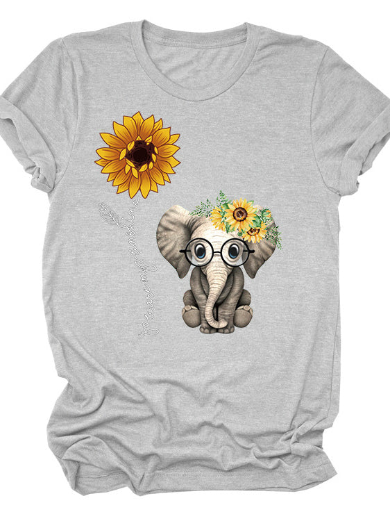 Eres mi carta solar solar con cuello redondo y manga corta