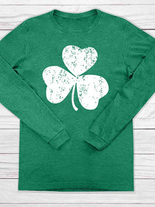 Damen St. Patrick&#39;s Day Shamrock Print Top