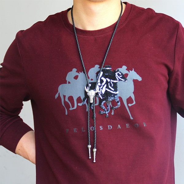 Collar de cabeza de toro de personalidad retro de moda unisex