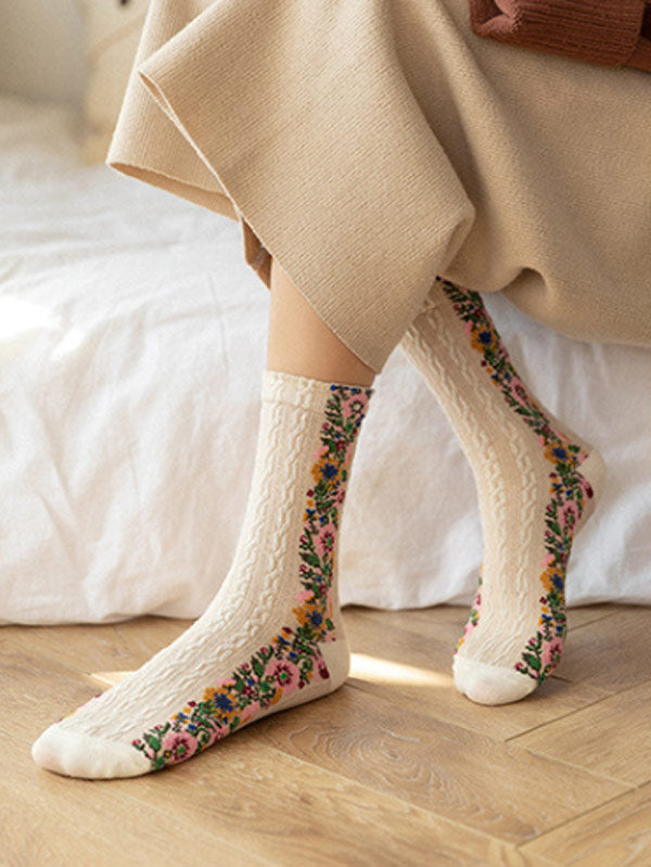 Calcetines Vintage Palace para mujer de estilo étnico