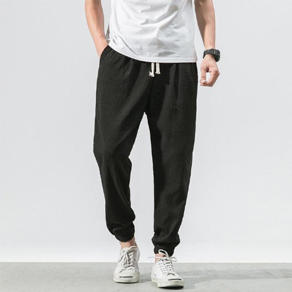 Pantalones casuales de lino para hombre