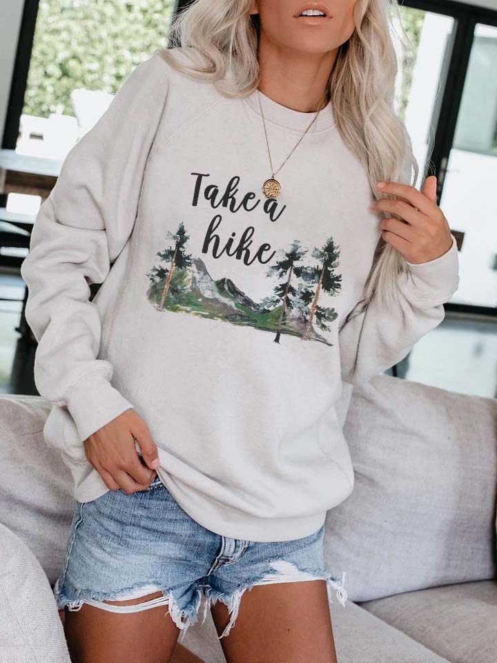 Machen Sie eine Wanderung Lustiger Wanderpullover