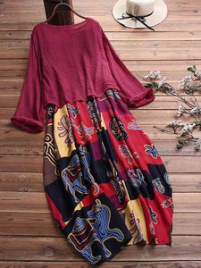 Vestido de dos piezas confeccionado en lona de algodón.