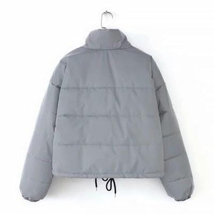 Chaqueta corta con reflejos nocturnos de algodón extragrande