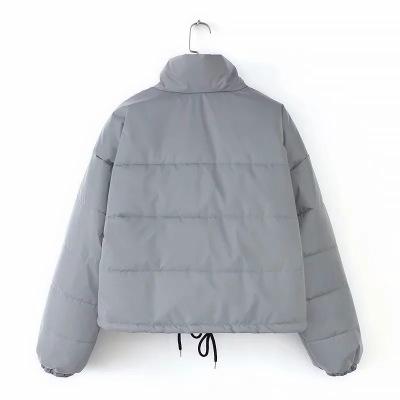 Chaqueta corta con reflejos nocturnos de algodón extragrande