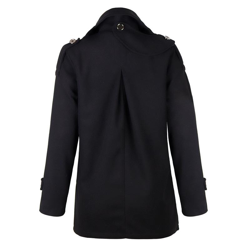 Plus Size Buttoned Solid Casual Shawl Collar Coat