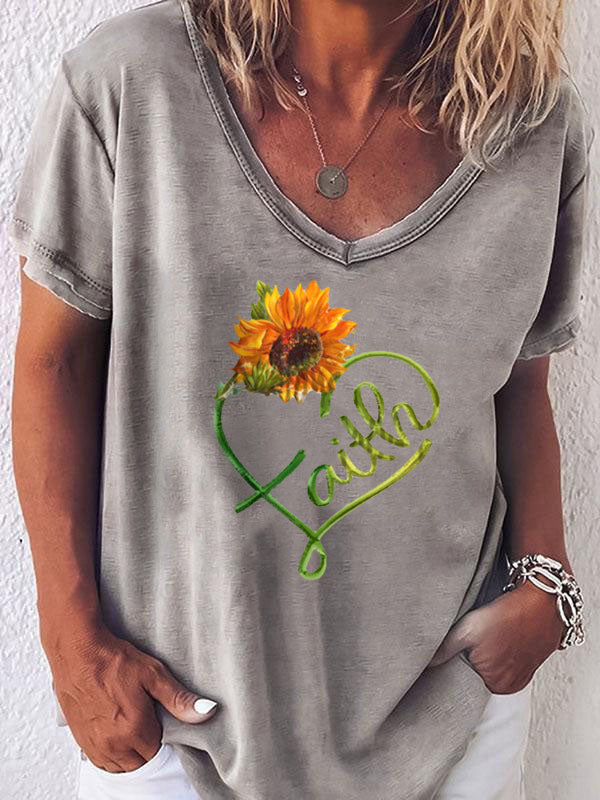 Camiseta Faith de manga corta para mujer