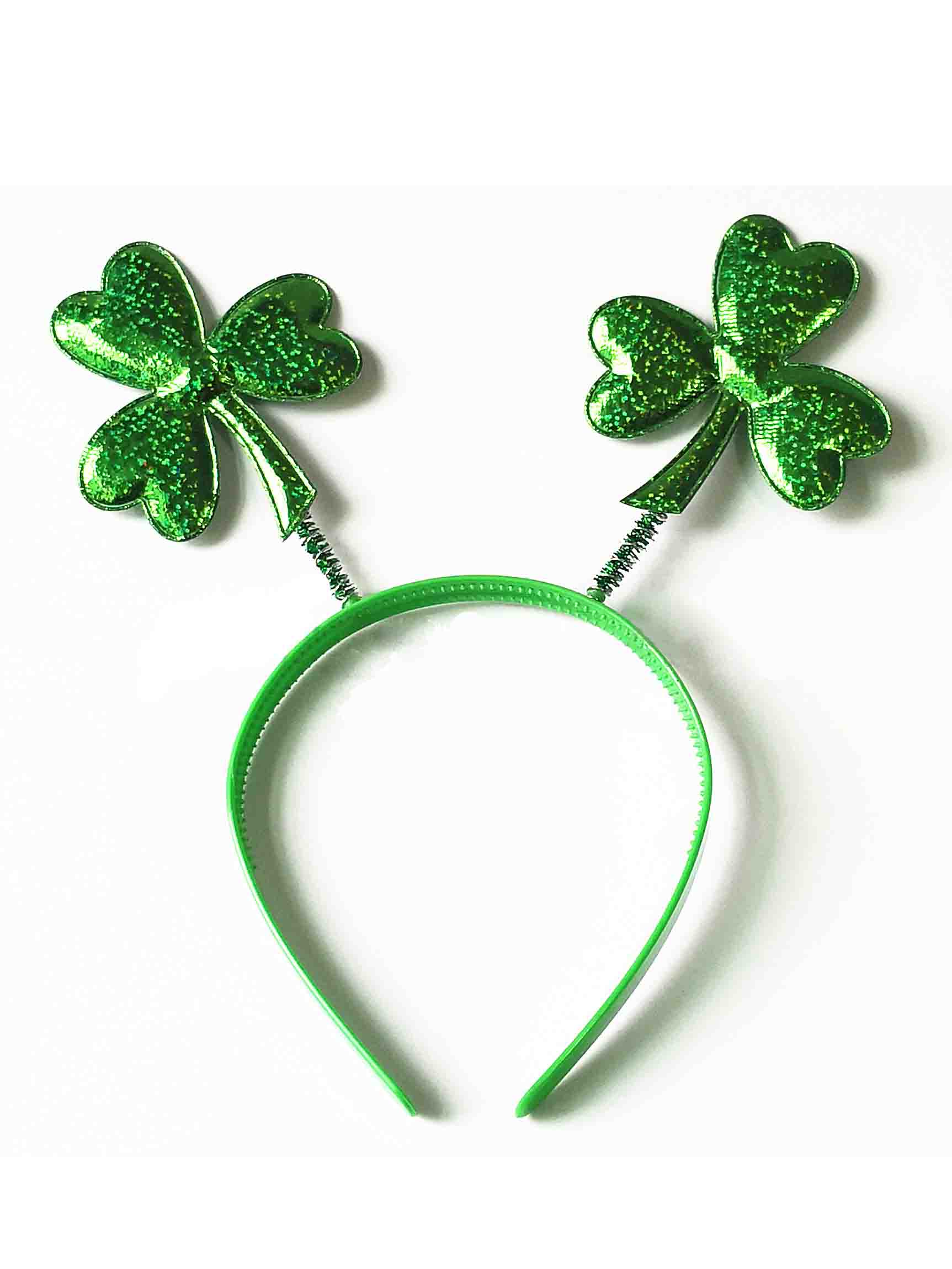 Tocado festivo irlandés con trébol St. Para el día de patricio