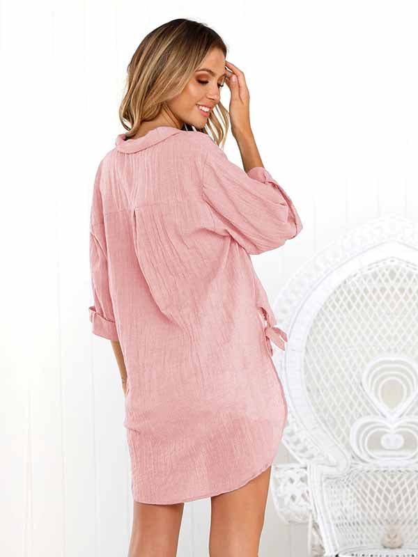 Camiseta de manga larga y botones