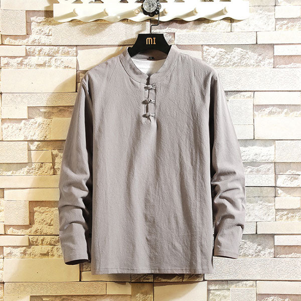 Conjunto de pantalón para hombre &quot;Loose Edition Button&quot;, de manga larga