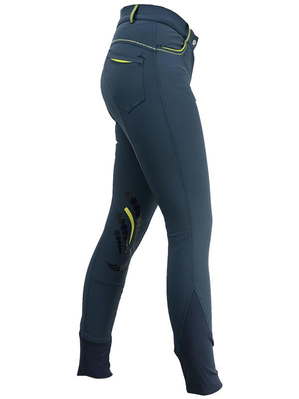 Pantalones elásticos casuales estampados en color liso para mujer