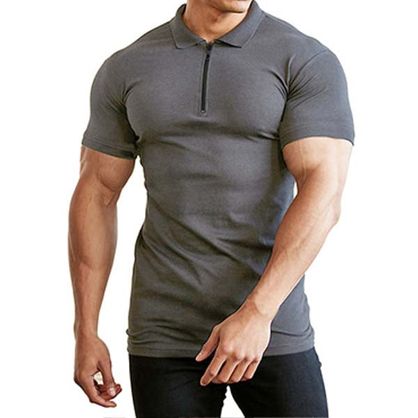 Camiseta de manga corta con solapa