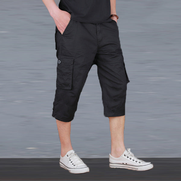 Pantalones casuales con varios bolsillos para hombres.