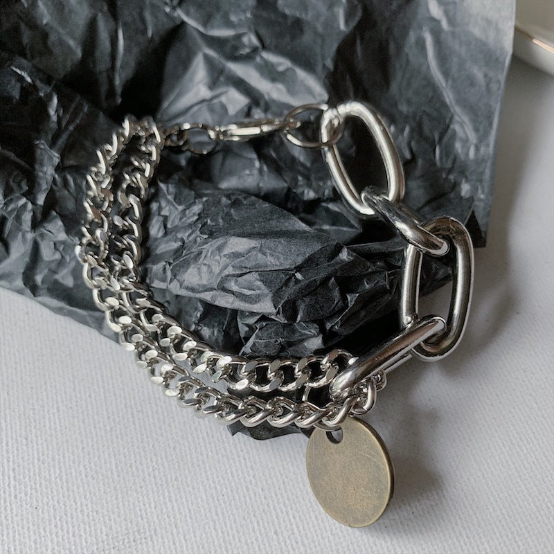 Vyriškos mados paprasto lydinio apyrankė