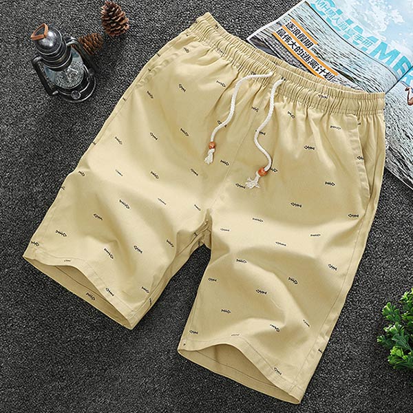 Laisvi silkių kaulų šortai vyrams